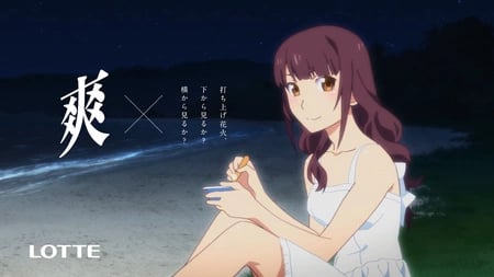 Постер: Как смотреть фейерверк и мороженое Lotte
