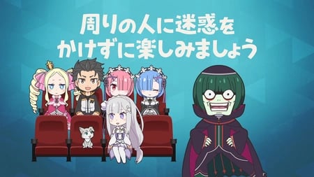 Постер: Re:Zero. Жизнь с нуля в альтернативном мире: Замороженные узы — Урок хороших манер